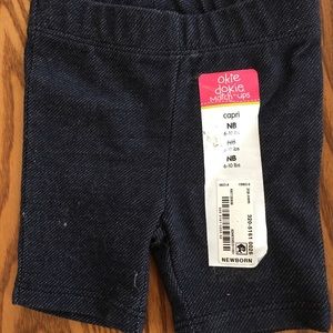 Okie Dokie Demin Newborn Capri
